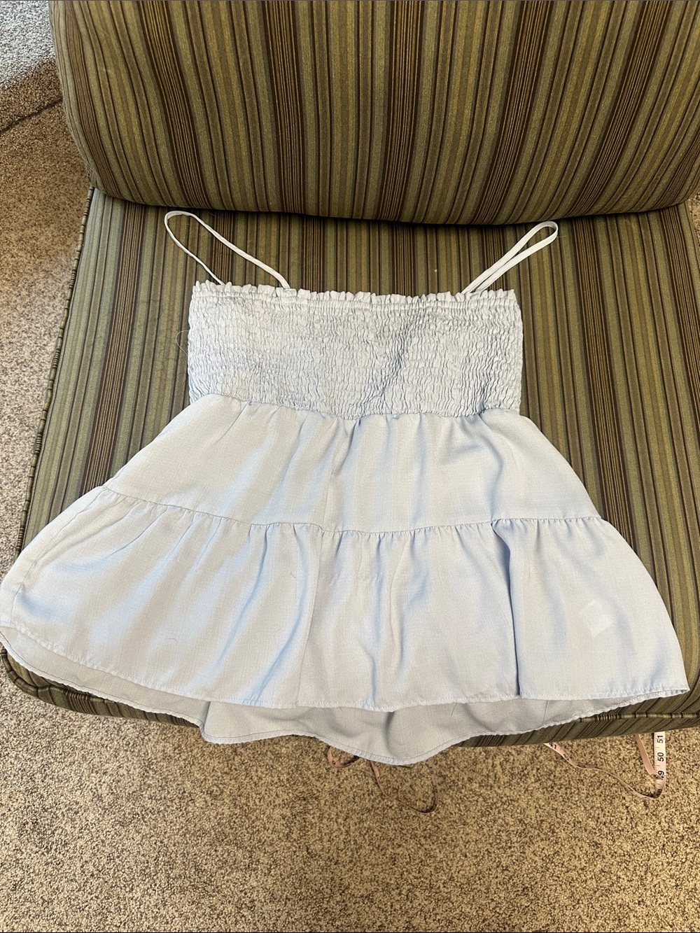 Smocked Tiered Spaghetti Strap Top